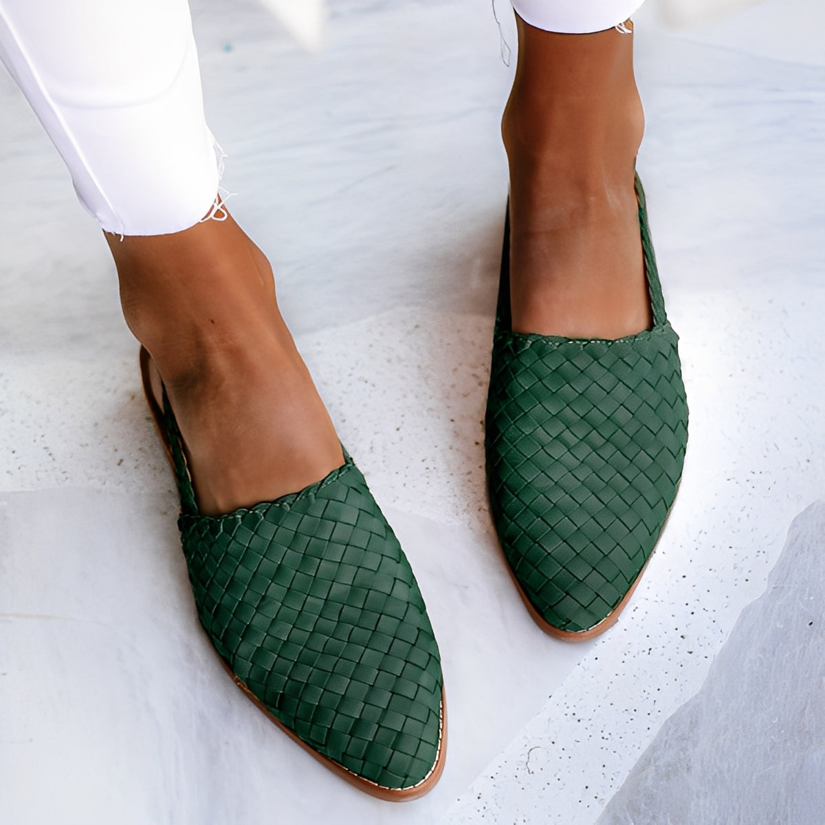 Shirley - Stilvolle flache Schuhe mit spitzer Zehenpartie für Damen