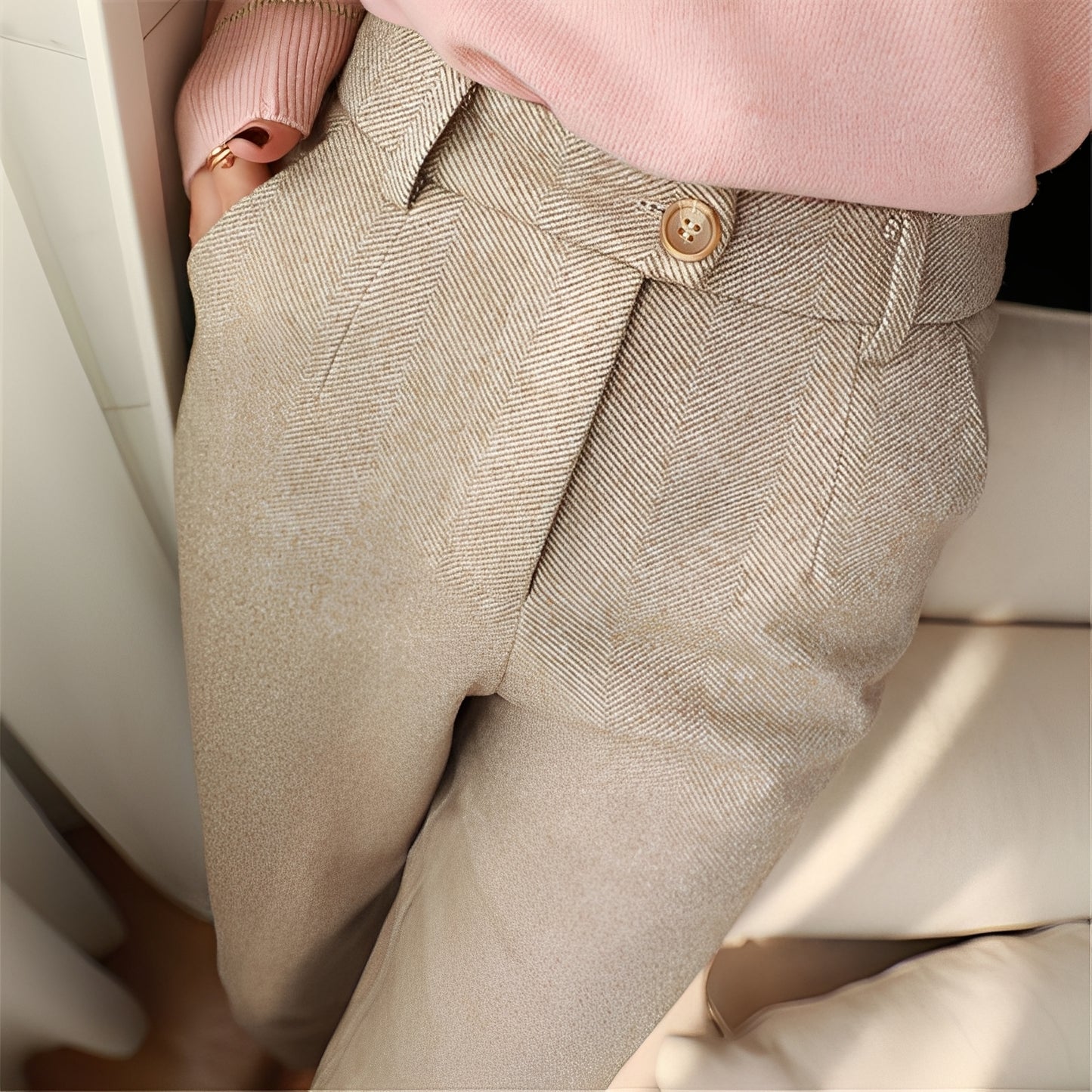 Daren - Formelle schmale Wollhose für Herren