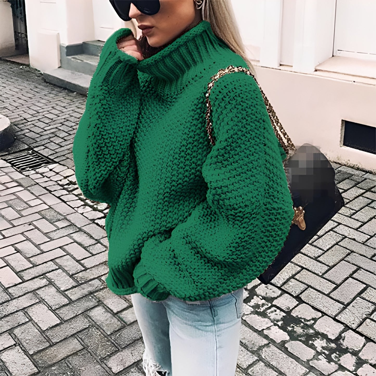 Paulina - Lässiger Rollkragenpullover aus dickem Strick für Damen