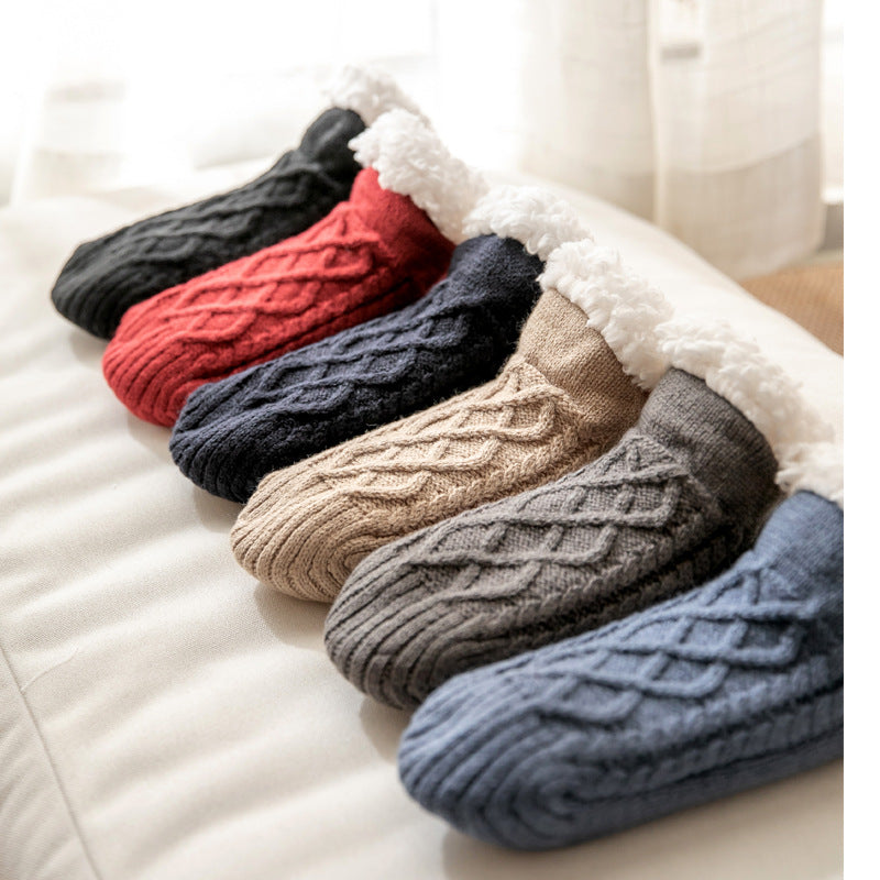 Raquel - Warme, rutschfeste Plüschsocken für Damen für den Winter