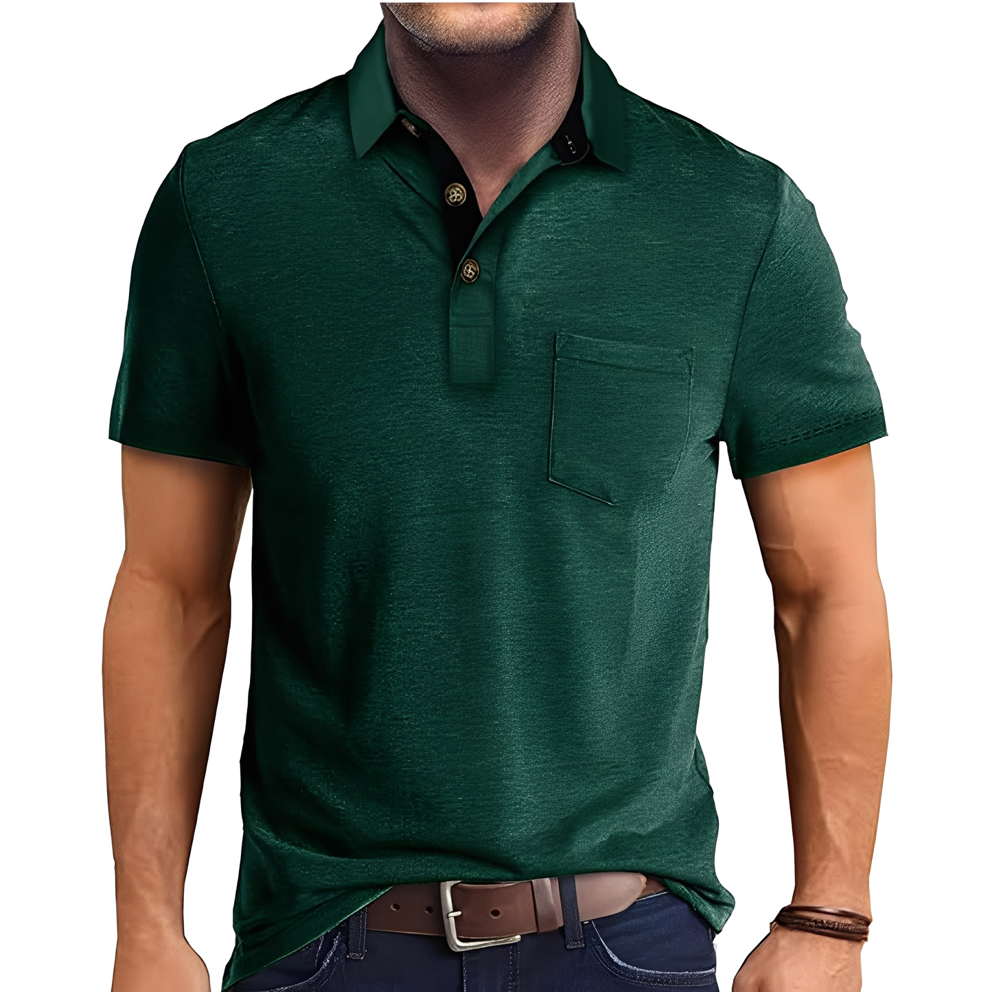 Abner - Retro-Poloshirt mit kurzen Ärmeln für Herren