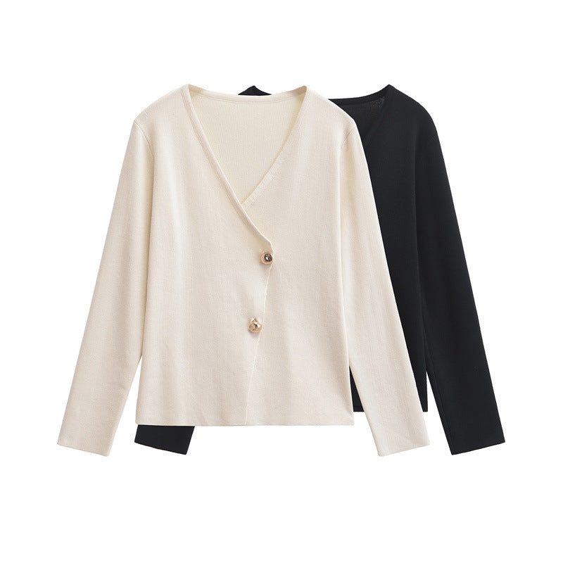 Helena - Stilvoller asymmetrischer Strickcardigan für Damen