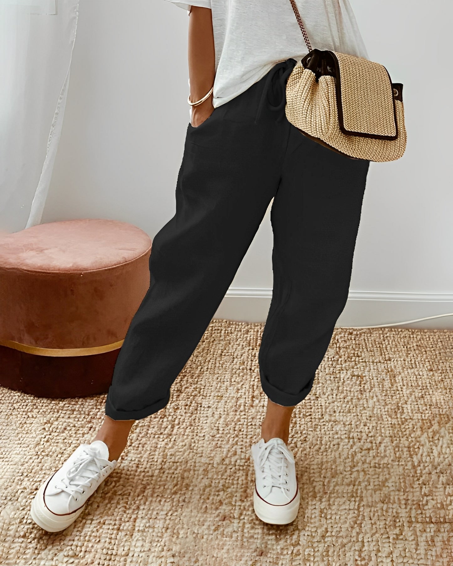 Sherie - Lässige, lockere Leinenhose für Damen