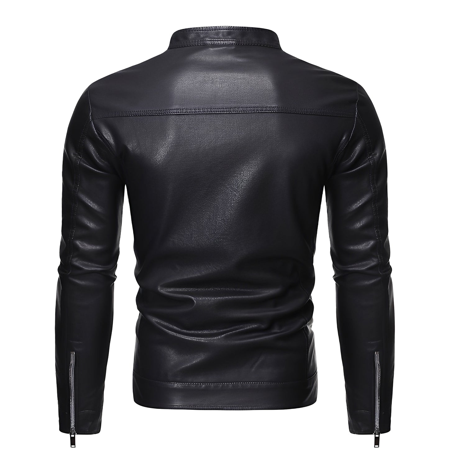 Theodore - Robuste, schmal geschnittene Lederjacke für Herren