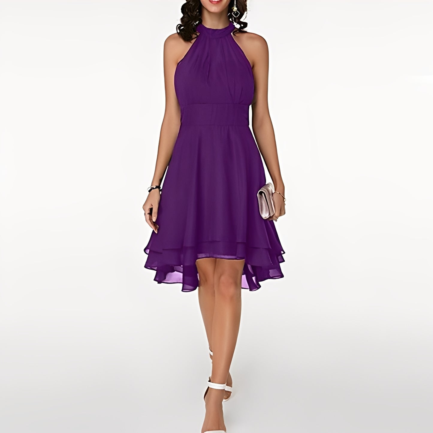 Melissa - Chiffonkleid mit verspielten Rüschen für Damen
