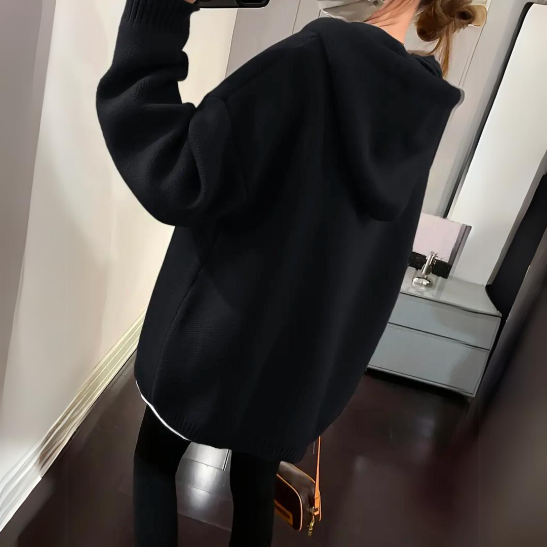 Emelia - Lockerer Hoodie mit Smiley-Design für Damen