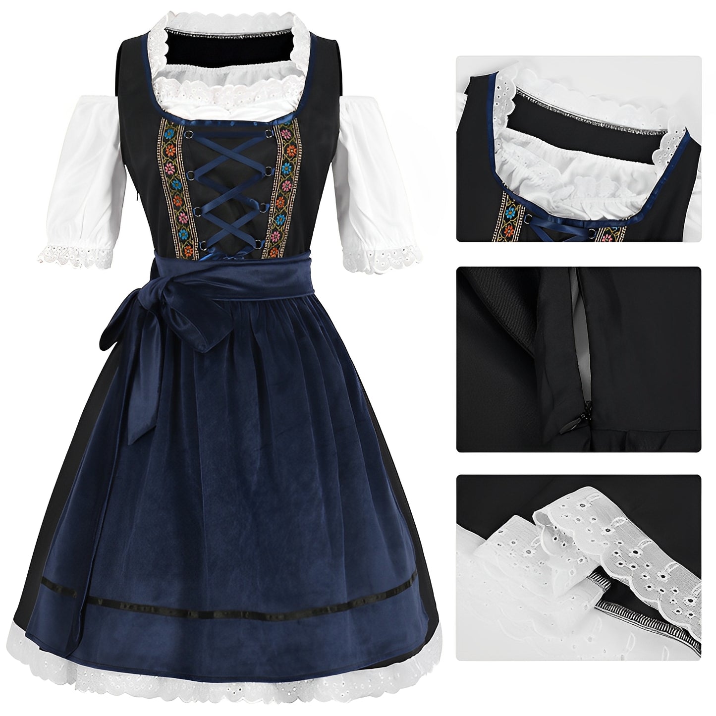 Joelle - Klassisches Dirndl-Kleid für Damen zum Oktoberfest