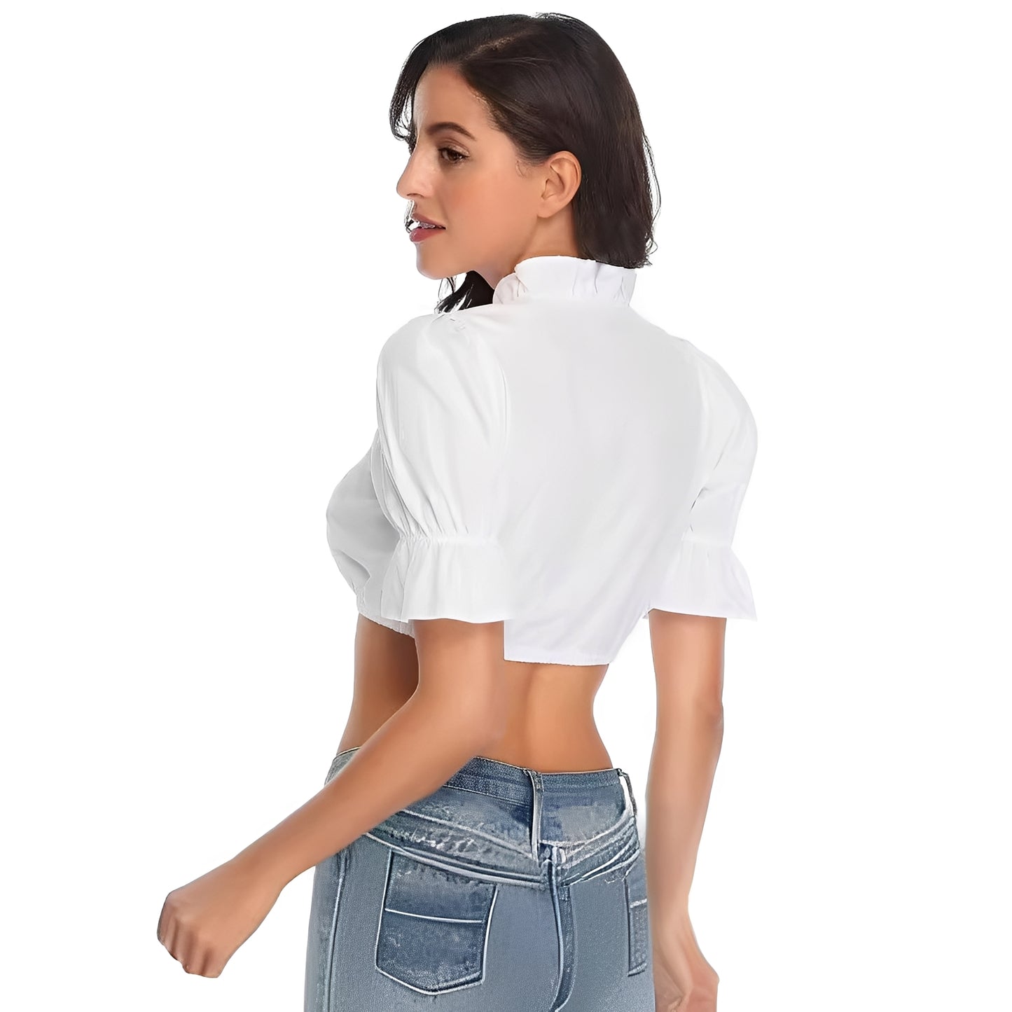 Zenia - Stilvolle ethnische Oktoberfestbluse für Damen