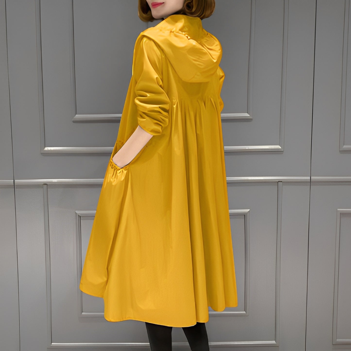 Margarette - Stilvoller Regenmantel mit Kapuze für Damen