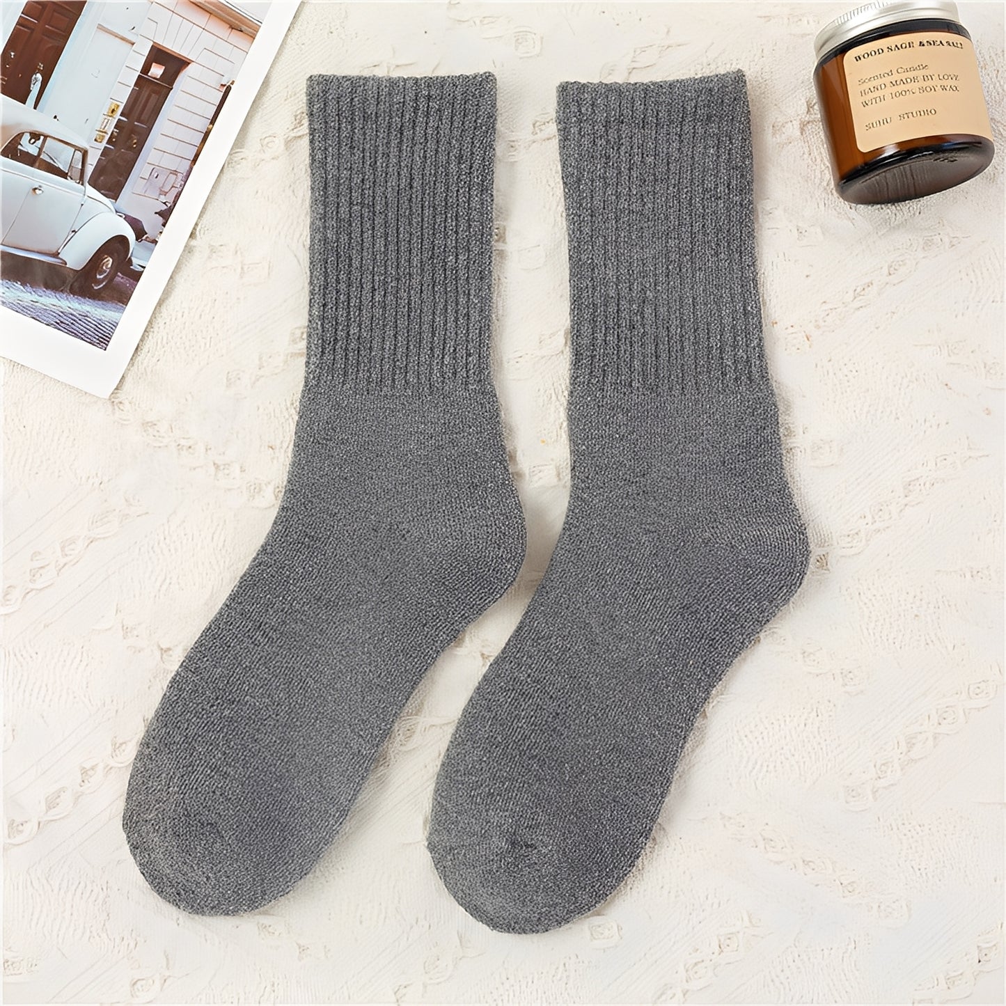 Carmella - Lässige Unisex-Socken, warm und dick