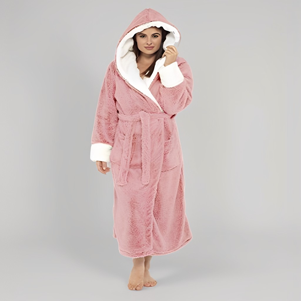 Aleta - Weicher, langer Bademantel für Damen