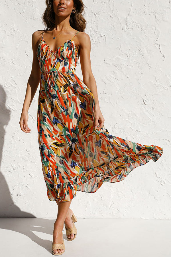 Charité – Farbiges Midi-Kleid
