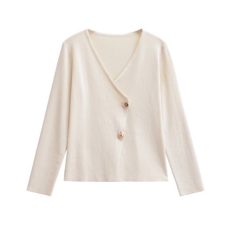 Helena - Stilvoller asymmetrischer Strickcardigan für Damen