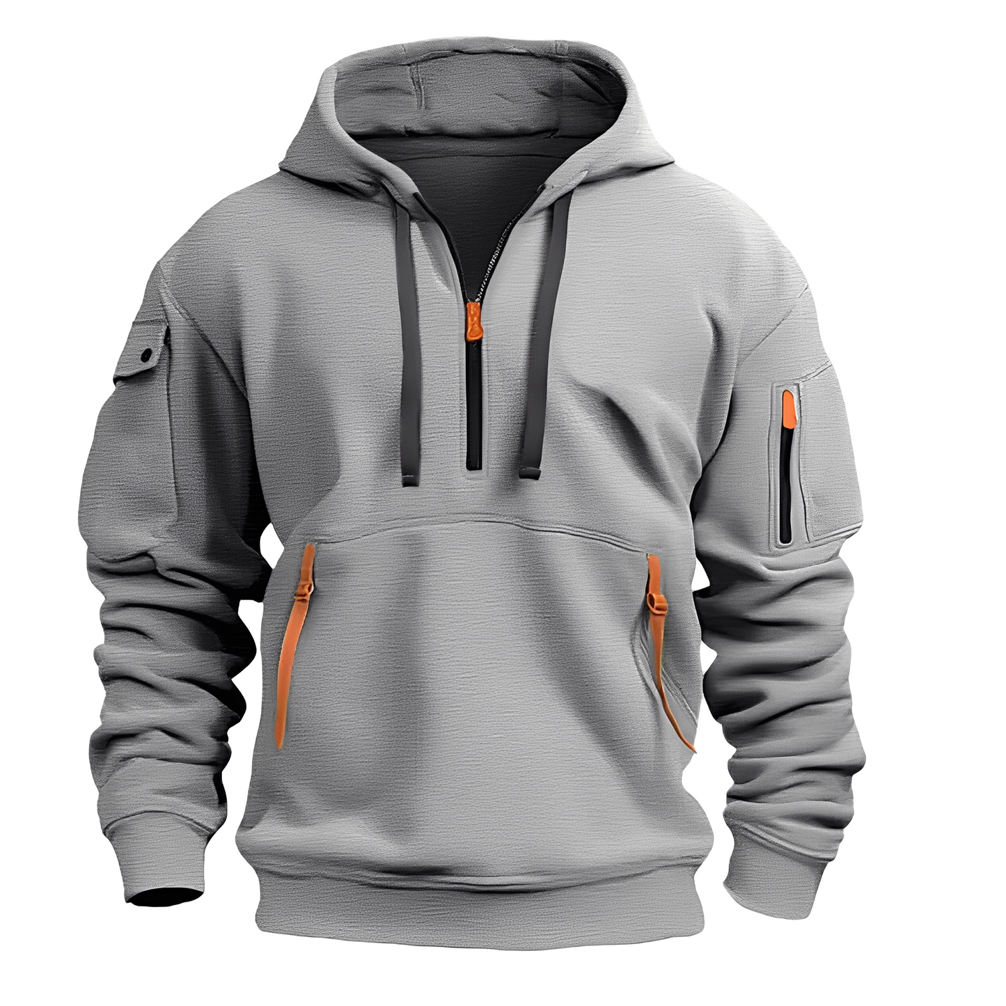 Cornell - Lässiger, lockerer Hoodie mit Reißverschluss für Herren