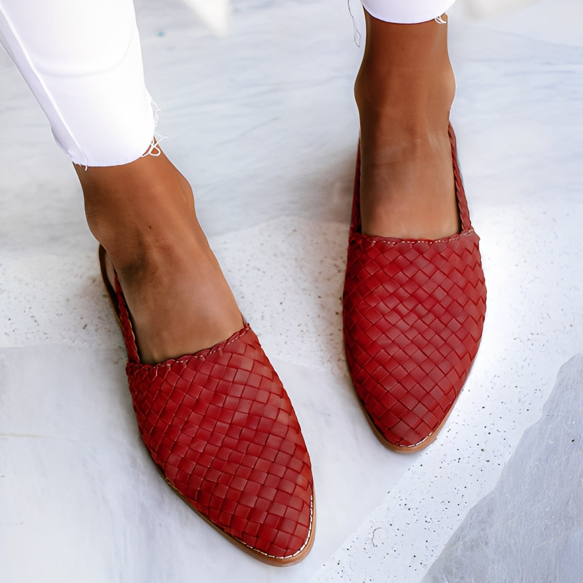 Shirley - Stilvolle flache Schuhe mit spitzer Zehenpartie für Damen