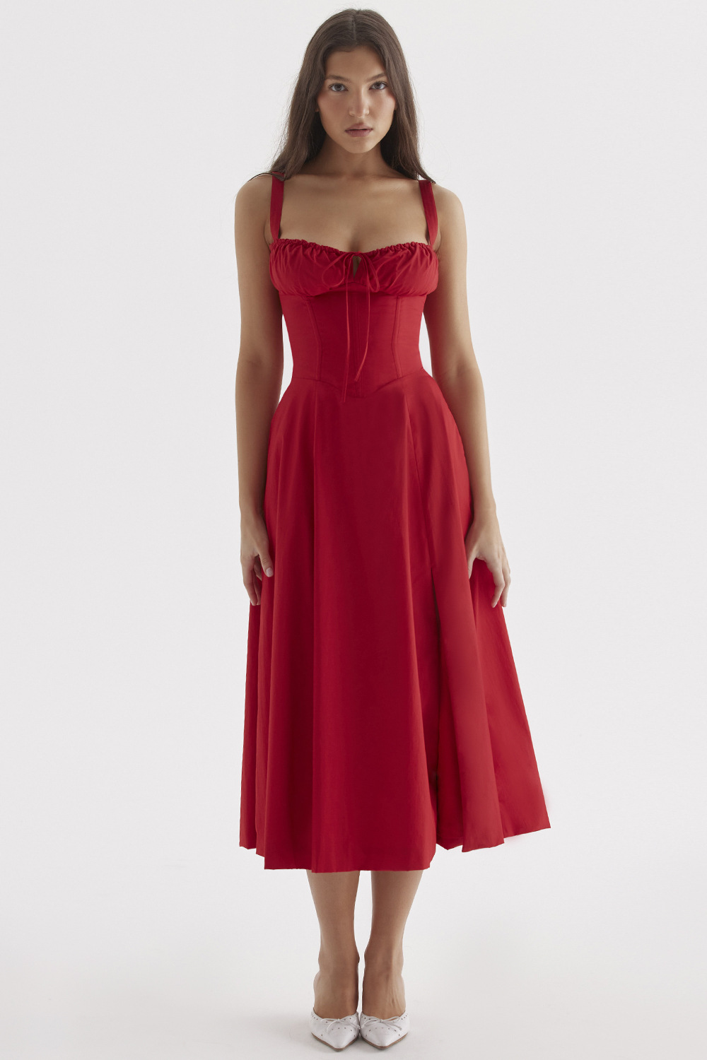 Jacqueline - Elegantes Midi-Korsettkleid für Damen