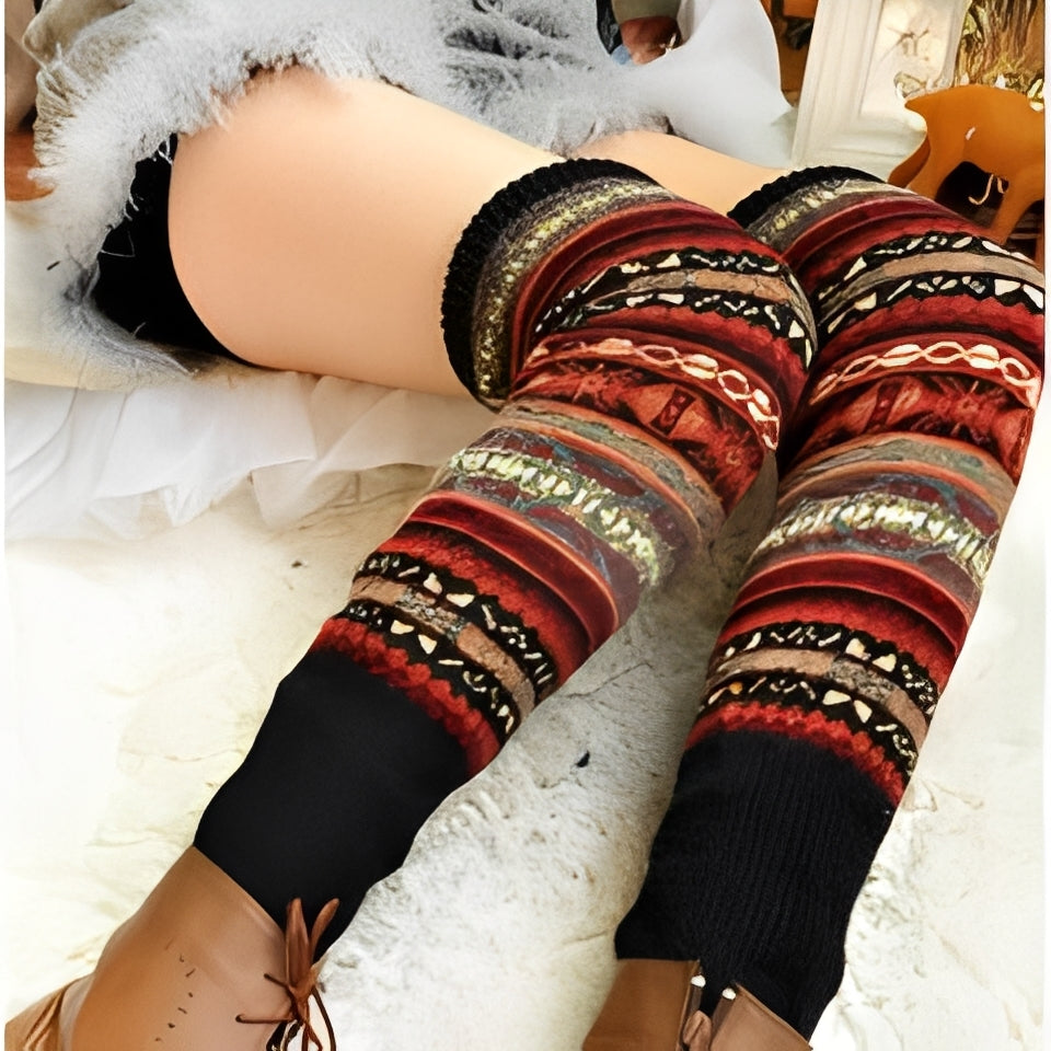 Suzanna - Stilvolle, warme, dicke Baumwollsocken für Damen