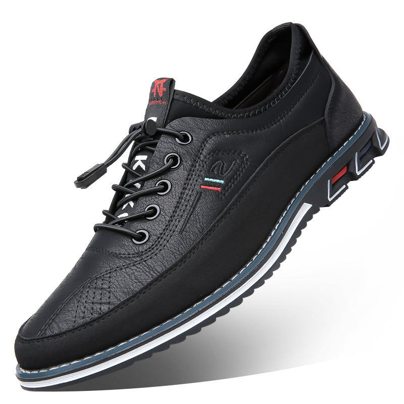 Aaron - Lässige rutschfeste Ledersneaker für Herren