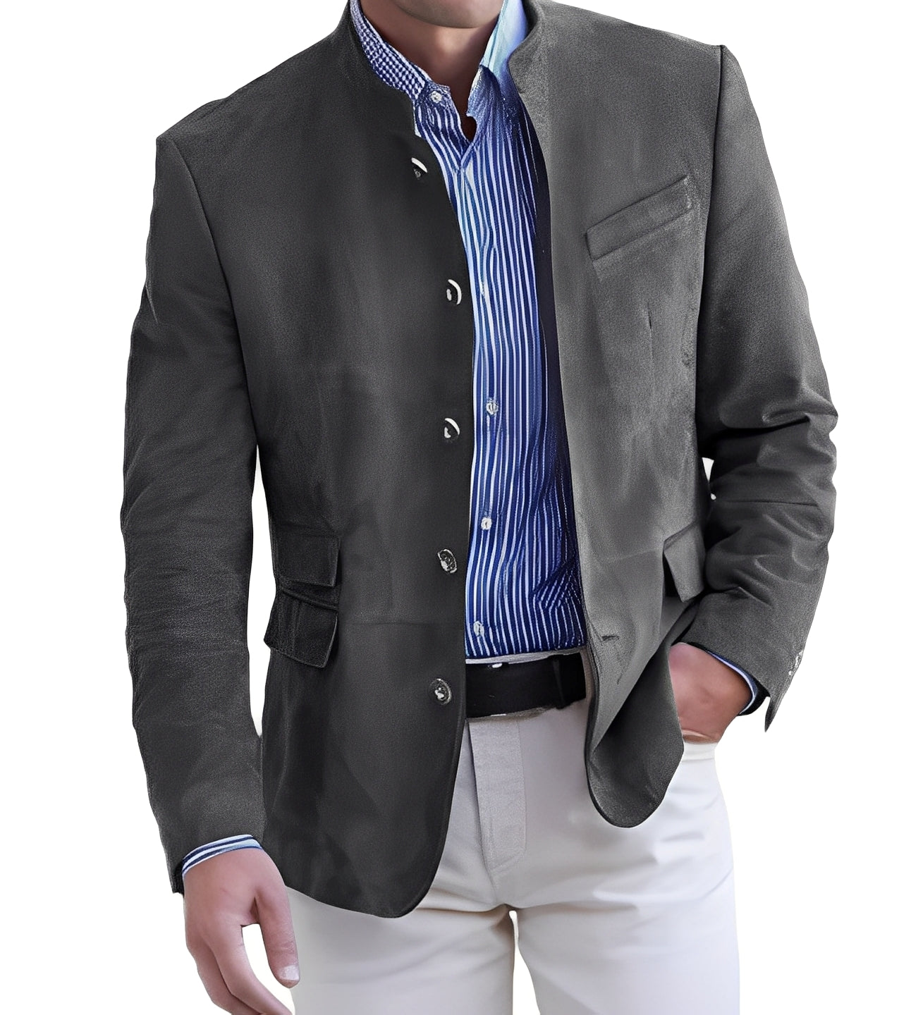 Brenden - Klassische Freizeitjacke mit Knöpfen für Herren