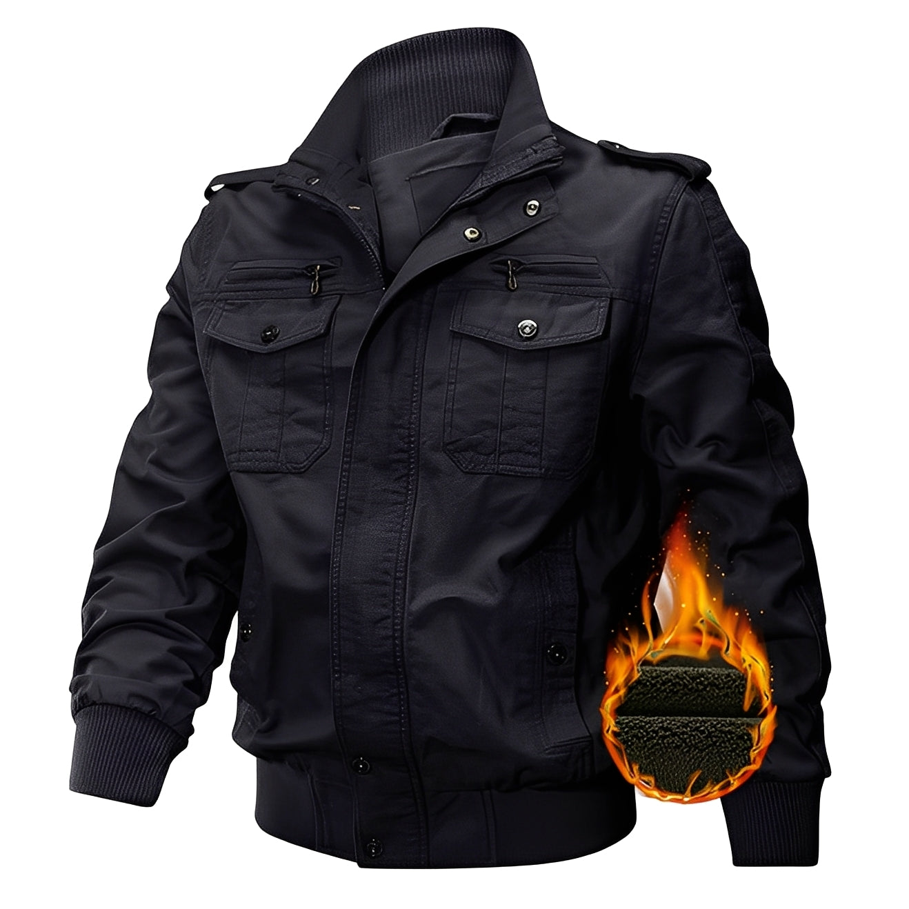 Gary - Stilvolle Fleecejacke mit Taschen für Herren