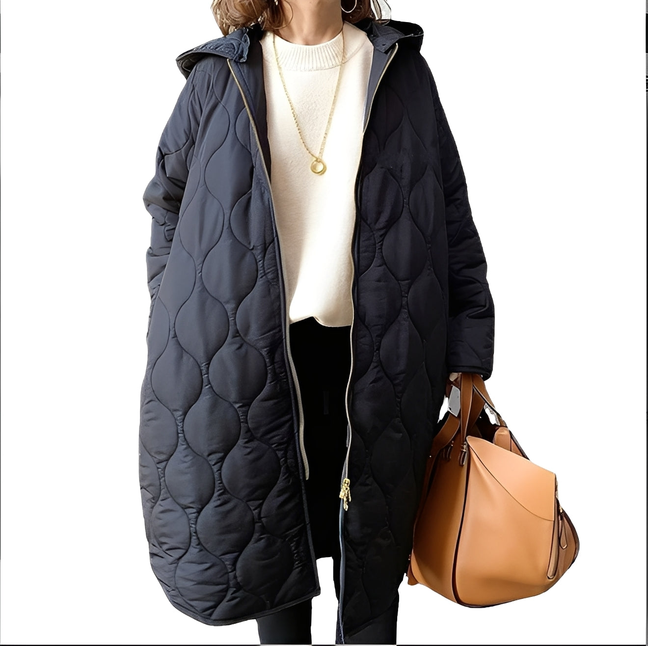 Krystine - Lässiger Parka-Mantel mit Kapuze für Damen