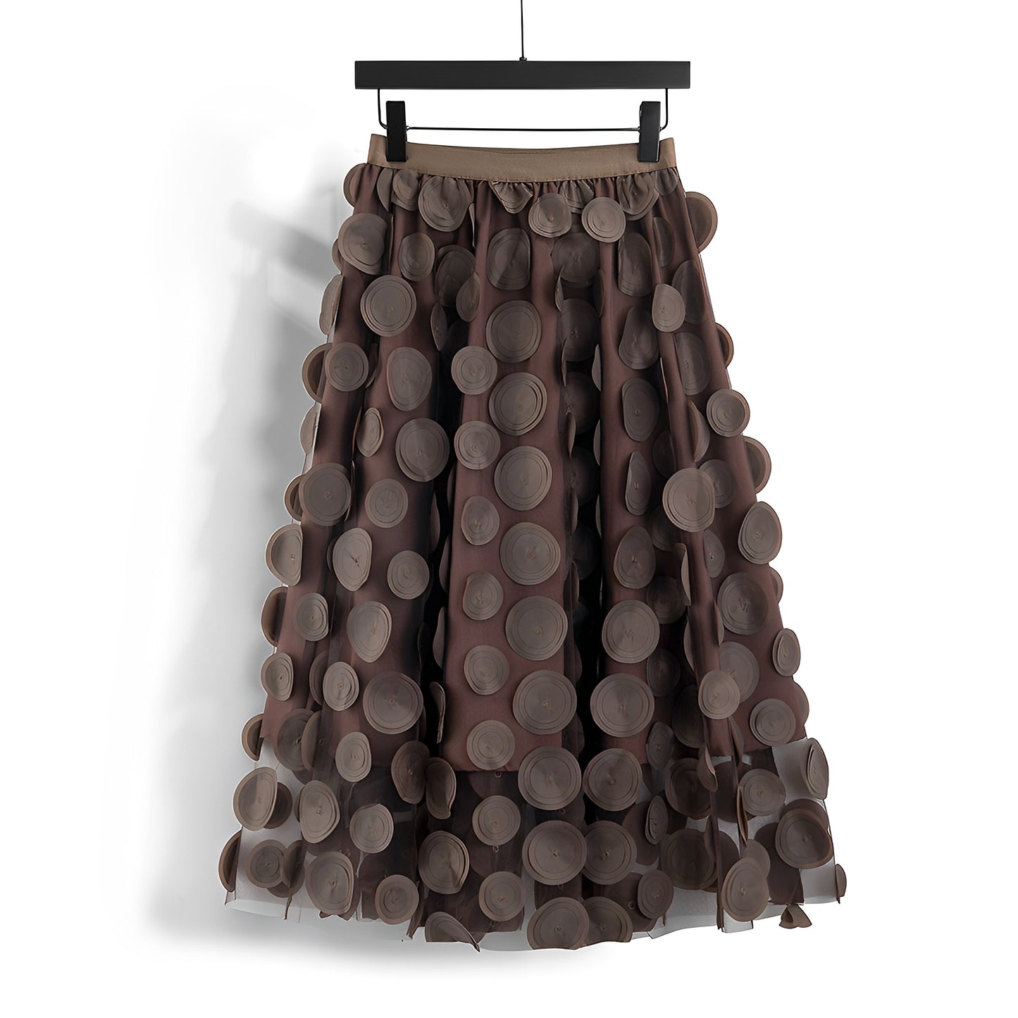 Haylee - Stilvoller Midirock aus Mesh für Damen