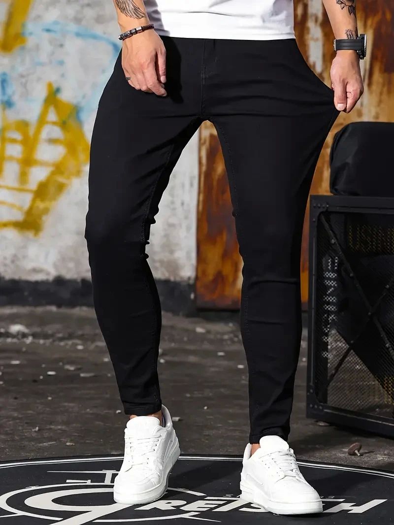 Linford - Klassische Stretch-Skinny-Jeans für Herren