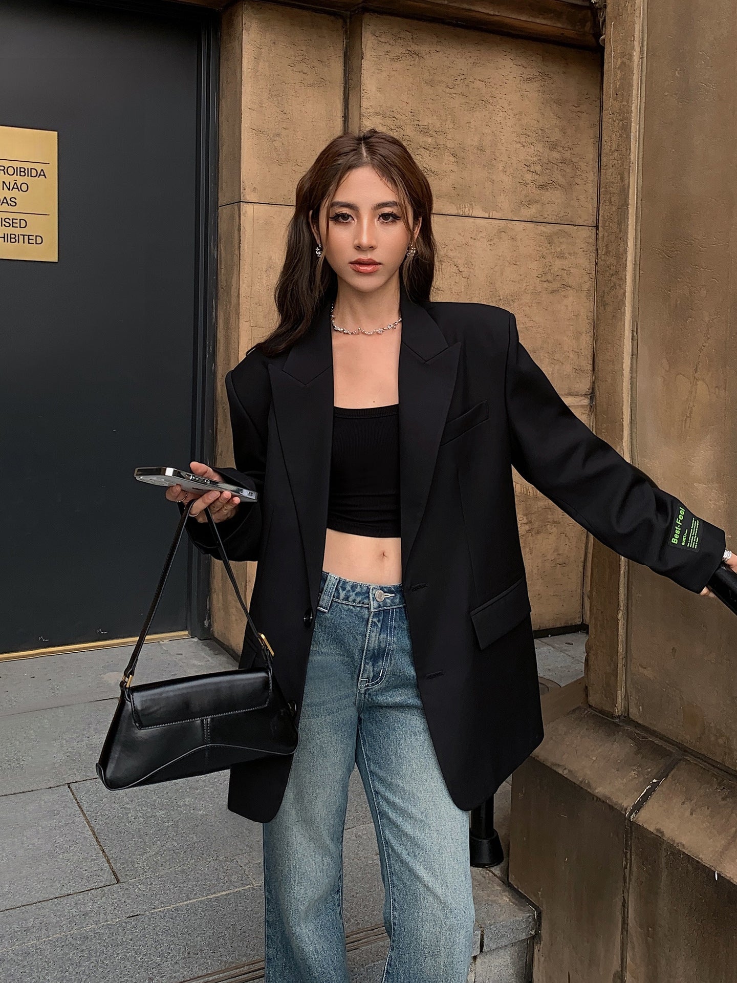 Shaye - Oversized-Blazer im klassischen Look für Damen