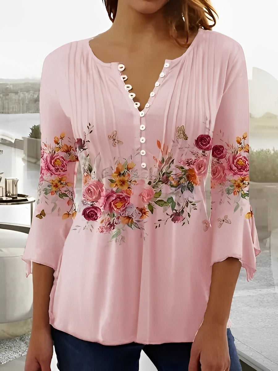 Eloise - Elegantes Oberteil mit Blumenprint für Damen