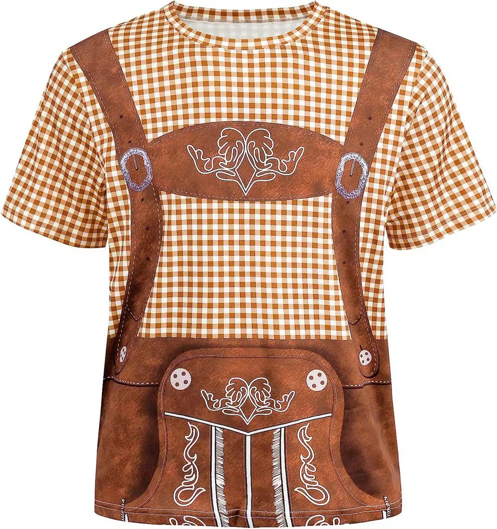 Dexter - Oktoberfest-T-Shirt mit festlichem Aufdruck für Herren