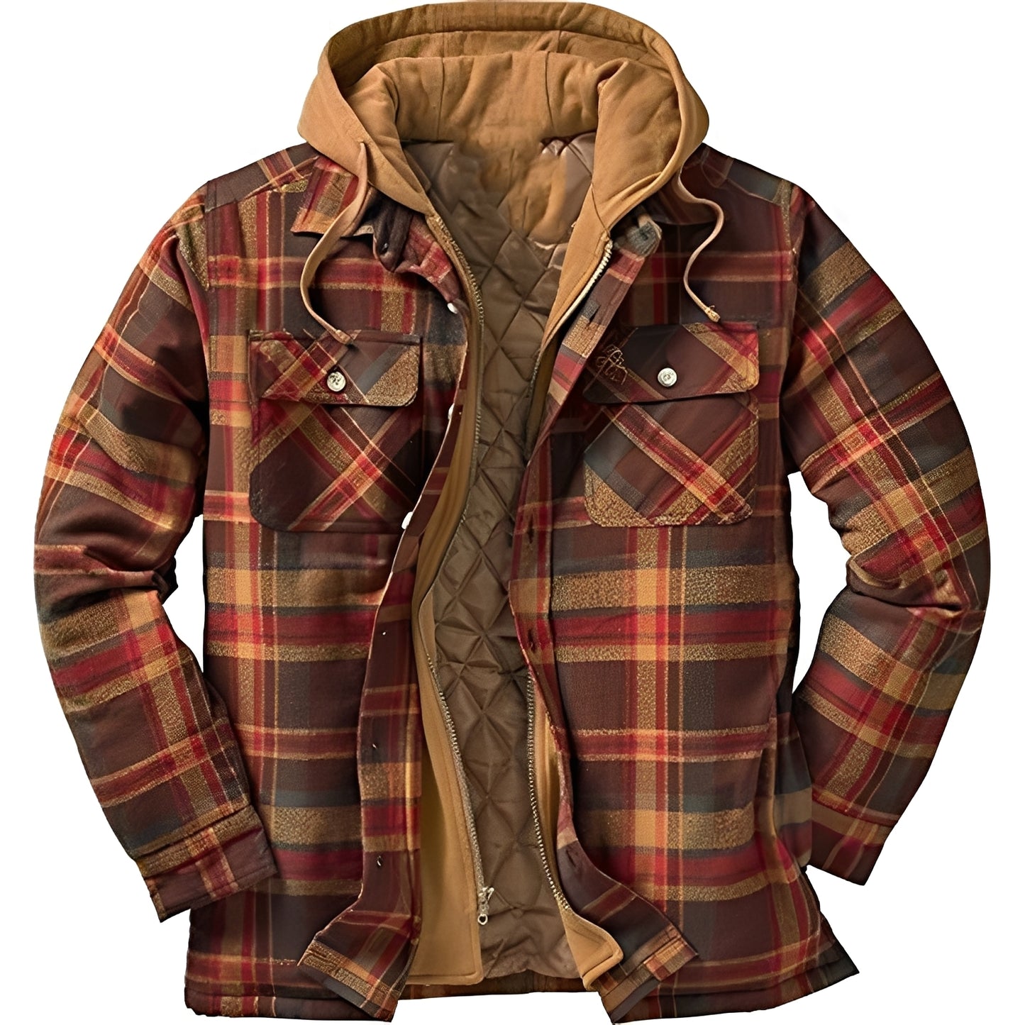 Denzil - Lässige Flanelljacke mit Karomuster für Herren