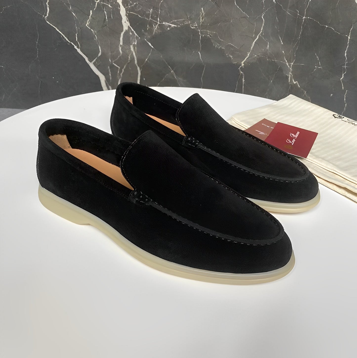 Dominick - Flache Wildleder-Loafer für Herren