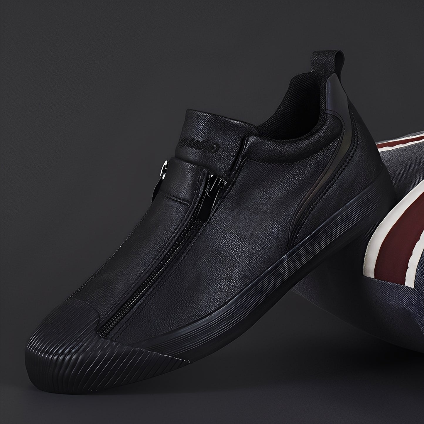 Jerred - Moderne Lederschuhe mit Reißverschluss für Herren