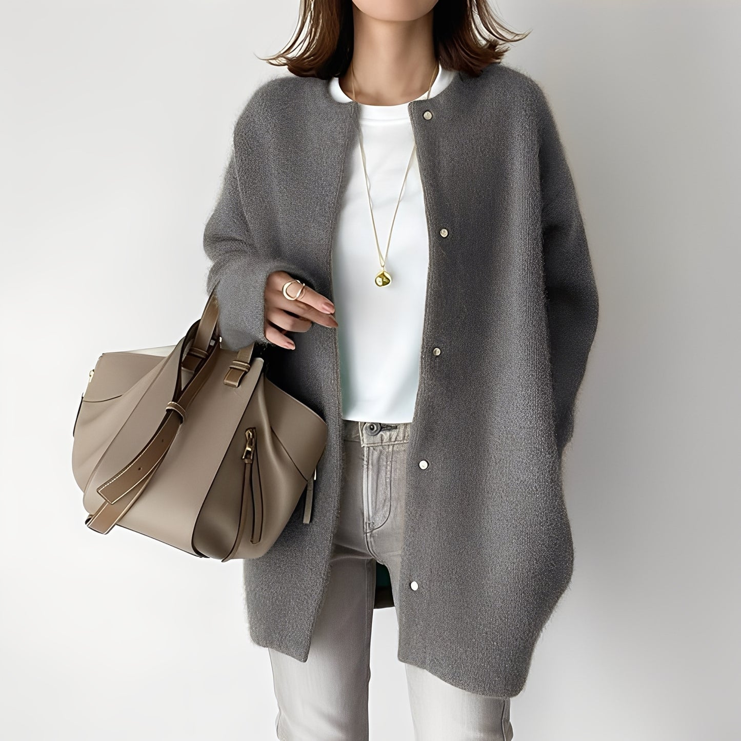 Dahlia - Stilvoller, locker sitzender Cardigan für Damen