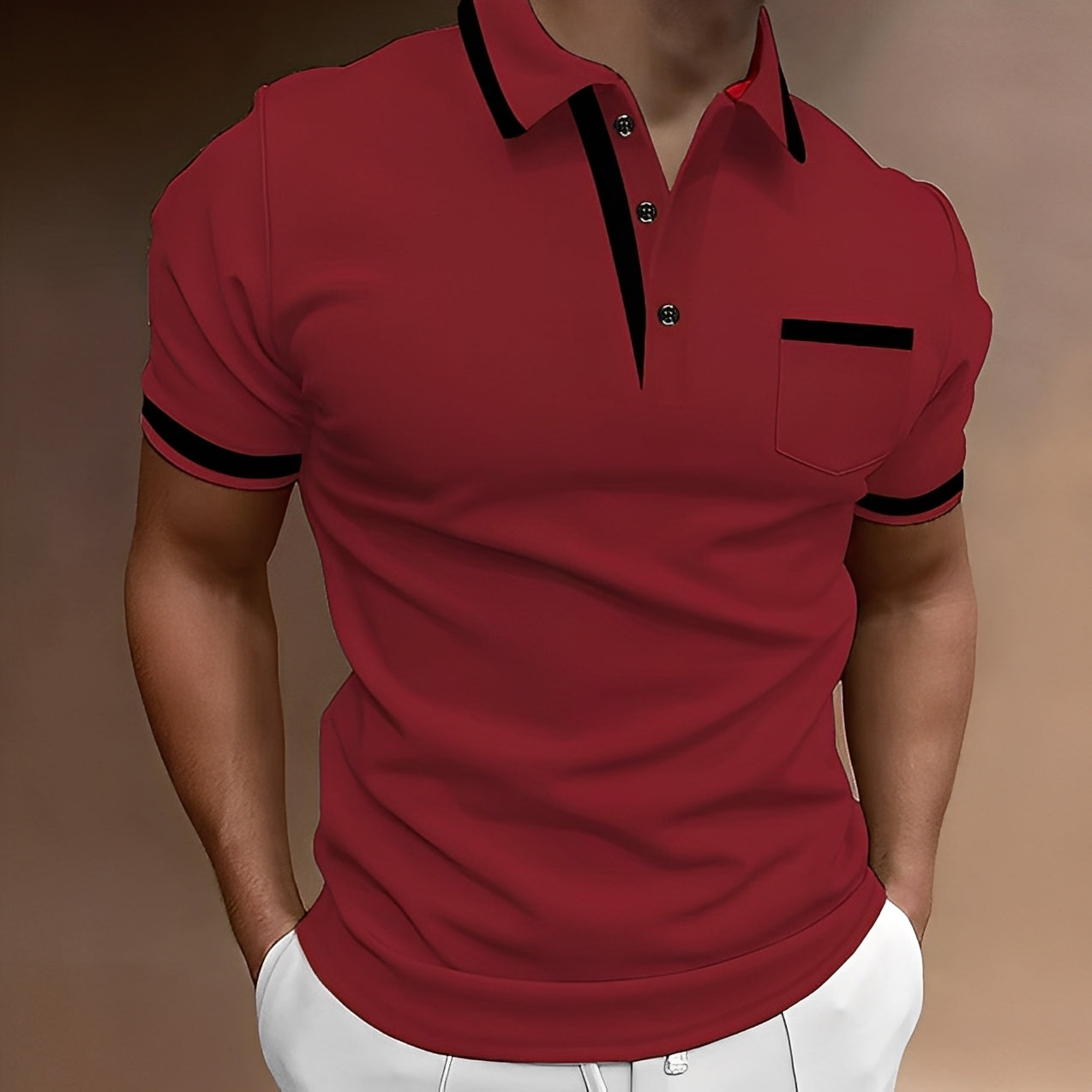 Alijah - Stilvolles, tailliertes Poloshirt für Herren