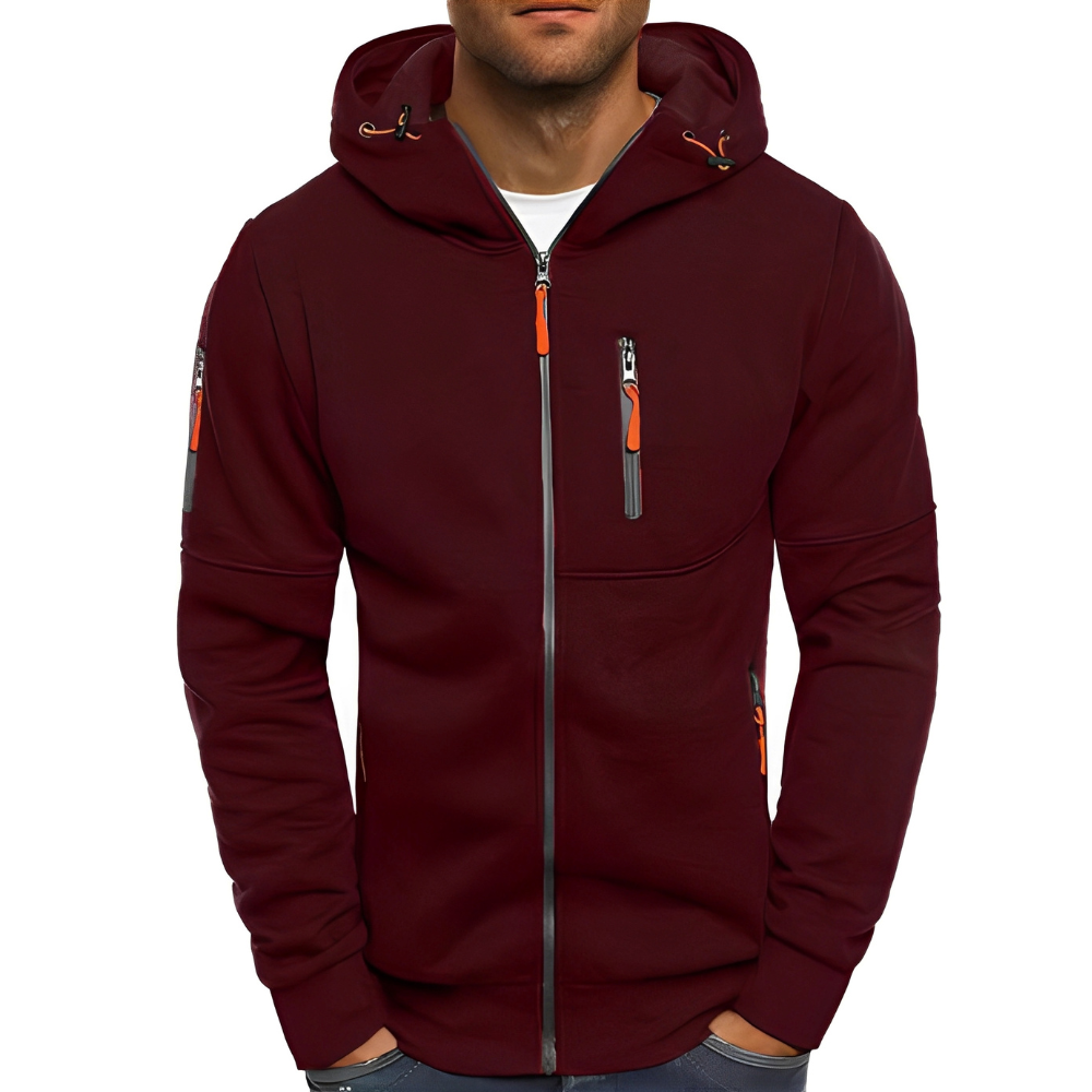 Miller - Lässige Zip-Up-Jacke mit Kapuze für Herren