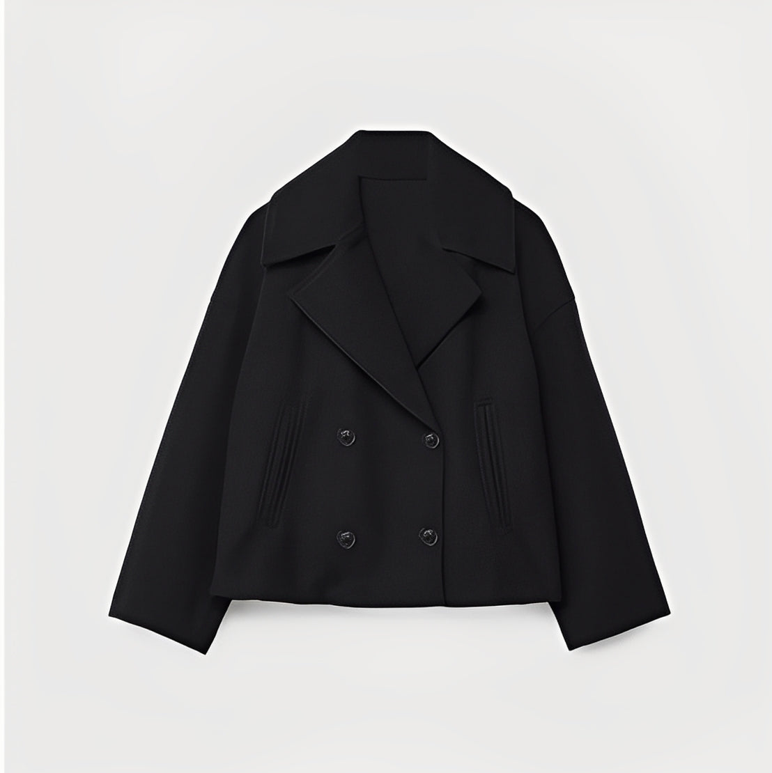 Abegail - Lässige, locker sitzende kurze Jacke für Damen