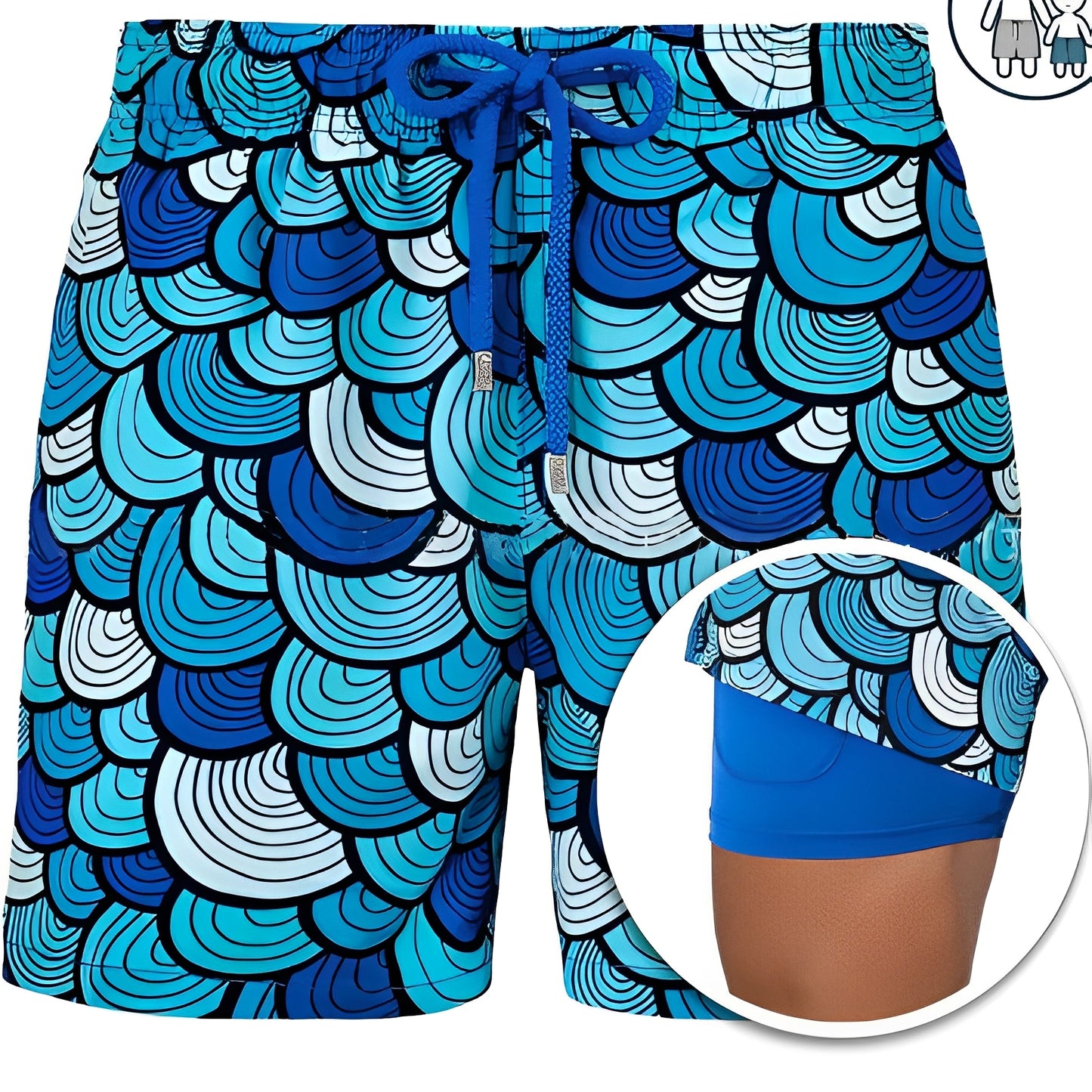Edric - Stilvolle bedruckte Badeshorts für Herren