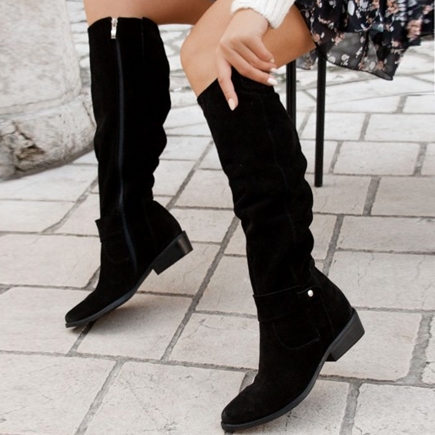 Terina - Lässige kniehohe Stiefel für Damen