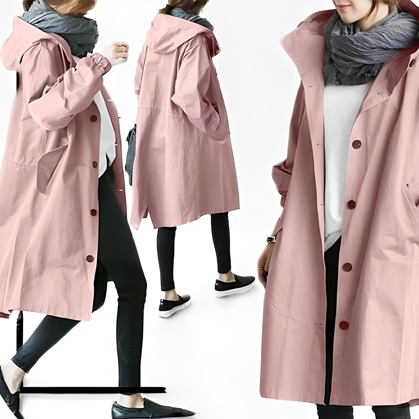 Giselle - Wasserdichte Regenjacke mit Kapuze für Damen