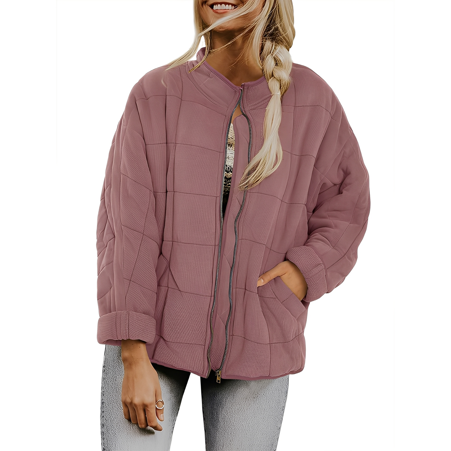 Luana - Lässige Steppjacke mit Taschen für Damen