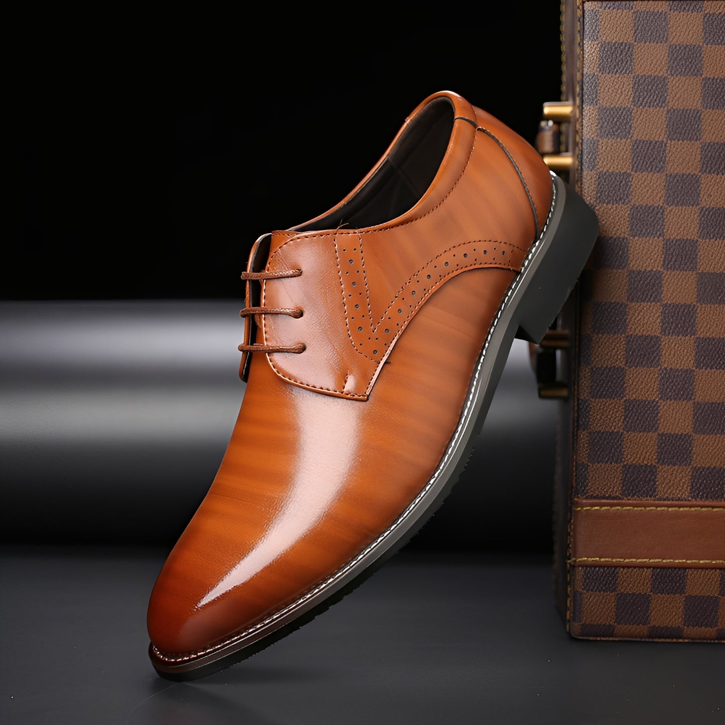 Desmond - Formelle Lederschuhe mit Brogue-Details für Herren