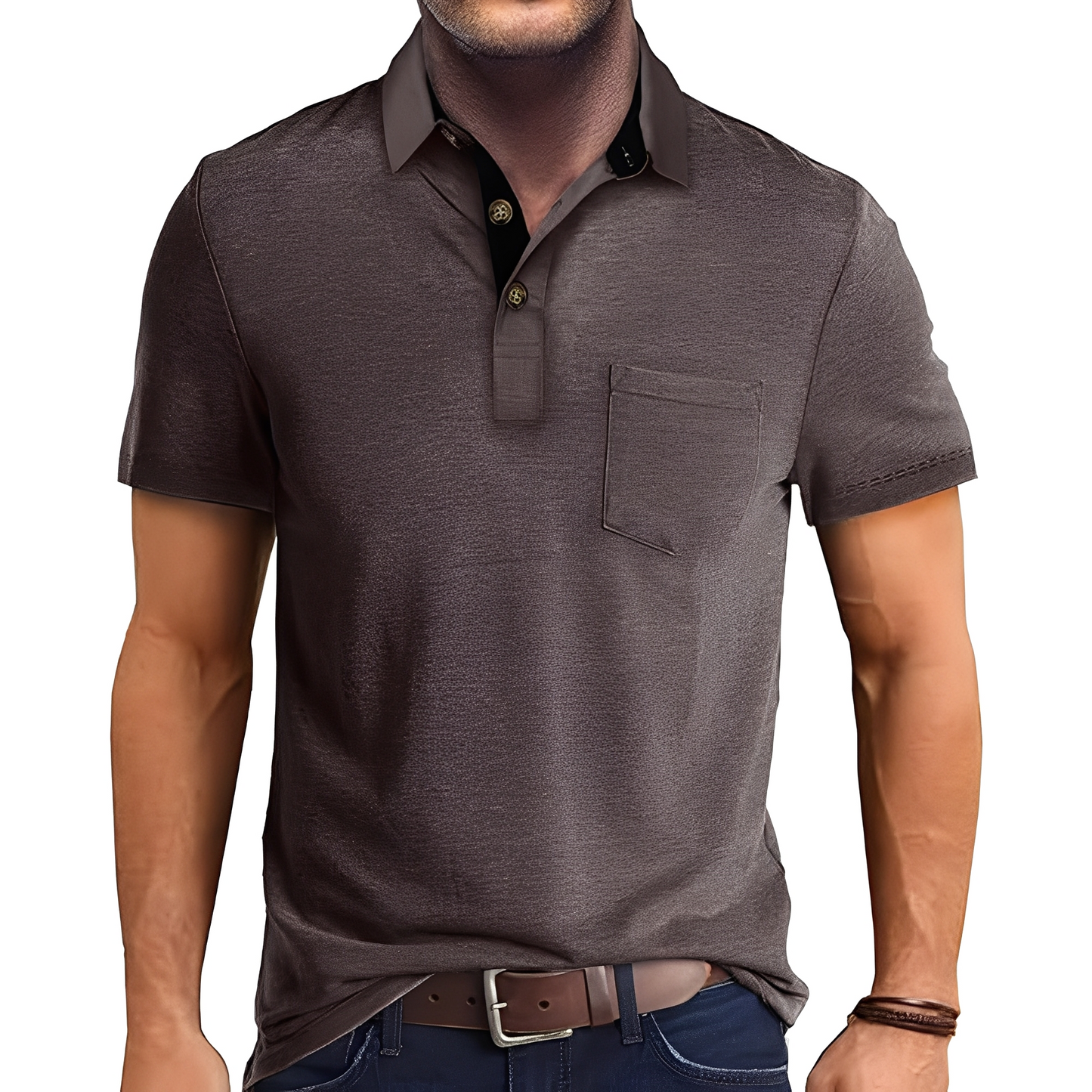 Abner - Retro-Poloshirt mit kurzen Ärmeln für Herren