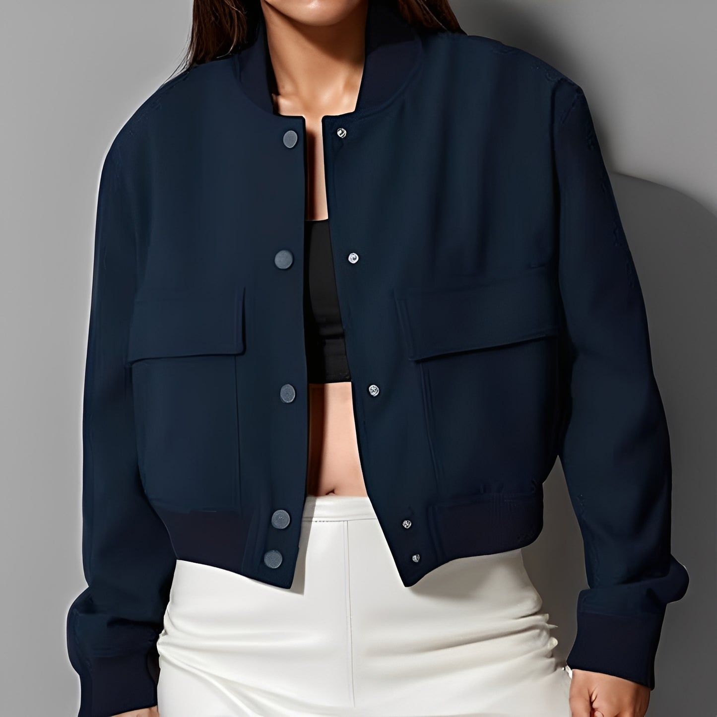 Marva - Lässige, lockere Jacke mit großen Taschen für Damen
