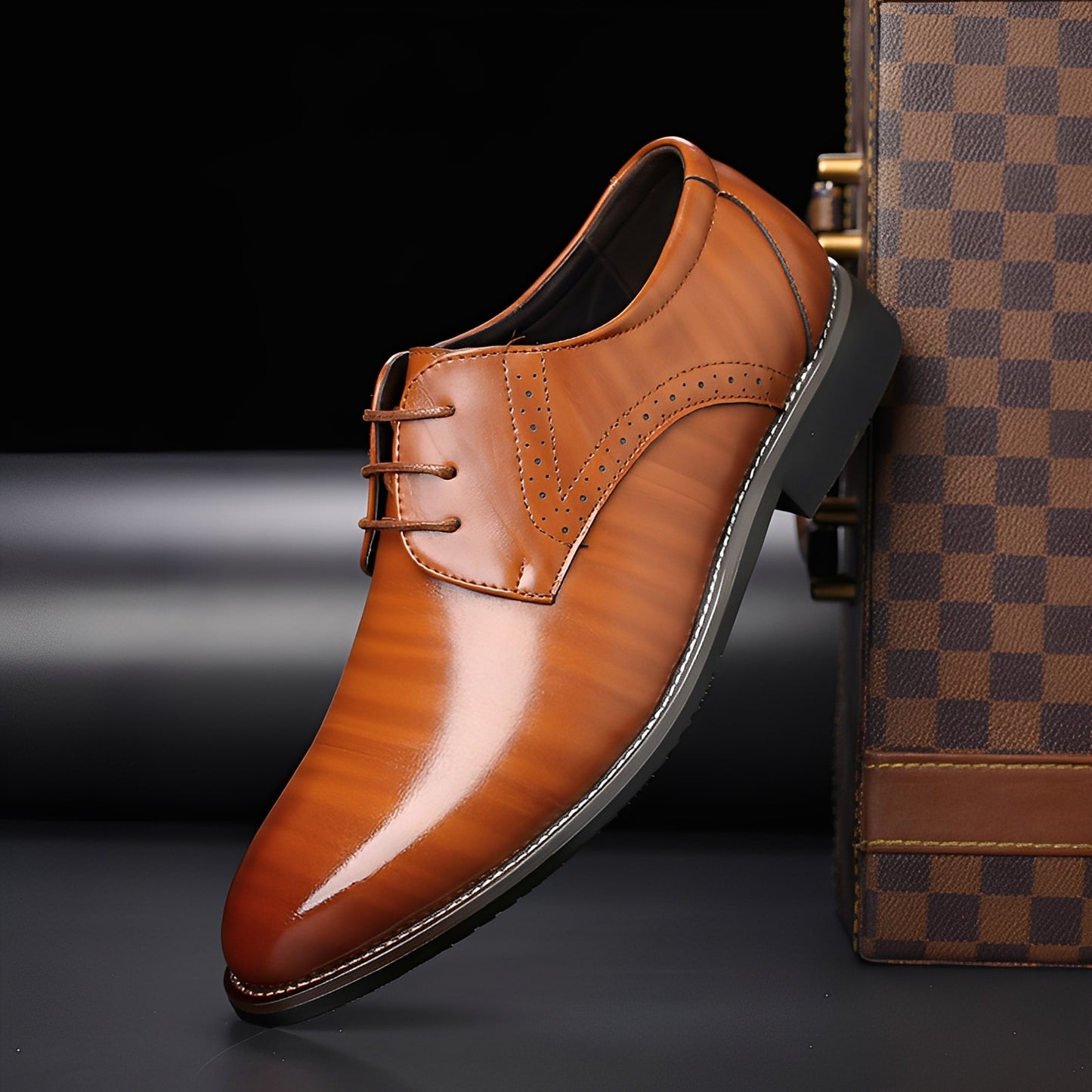 Kendrick - Klassische formelle Lederschuhe für Herren