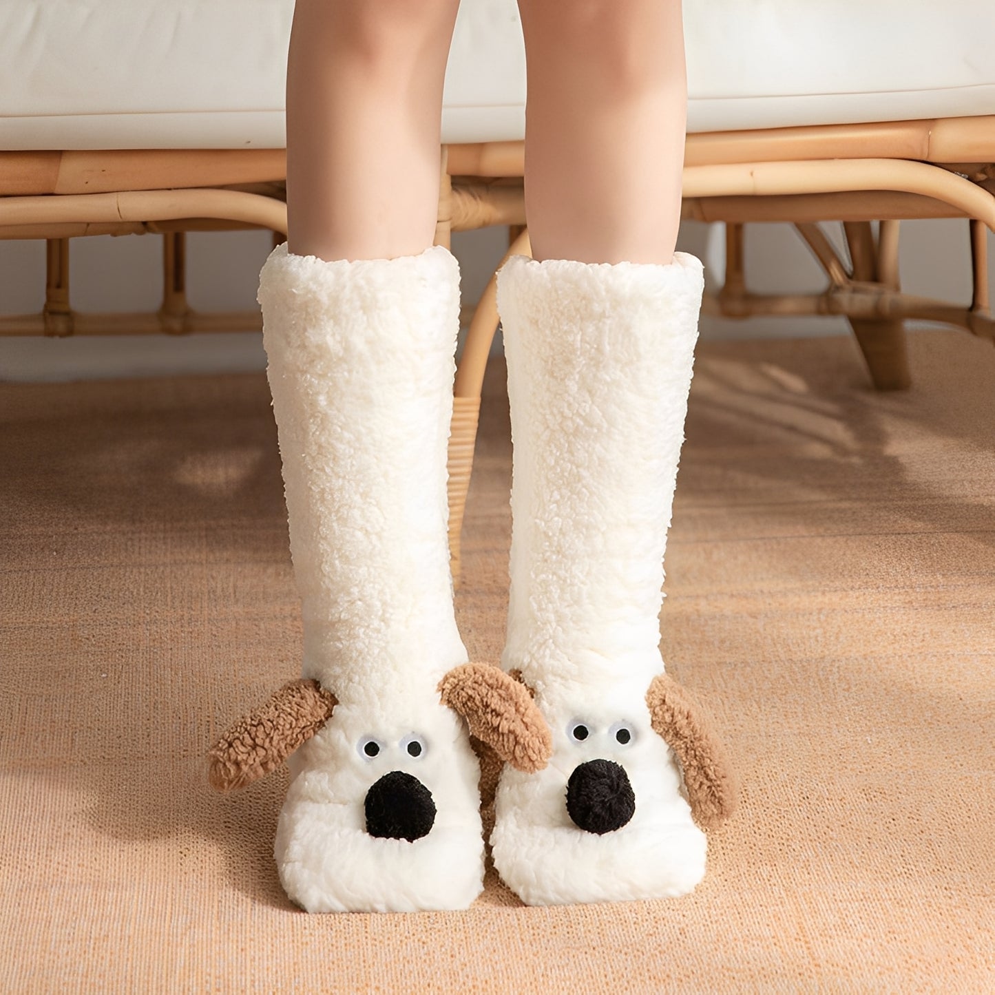 Krystelle - Stilvolle, süße, warme Bodensocken für Damen