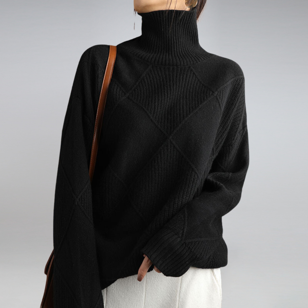 Ashlie - Gemütlicher, warmer Rollkragenpullover für Damen
