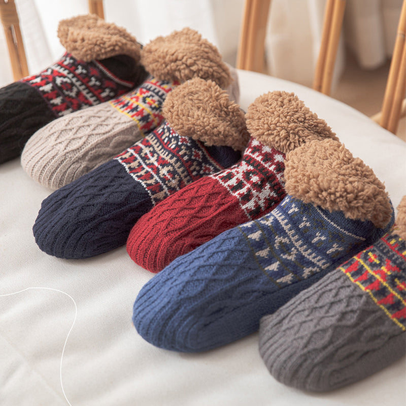 Nichole - Stilvolle, warme Anti-Rutsch-Socken für Damen