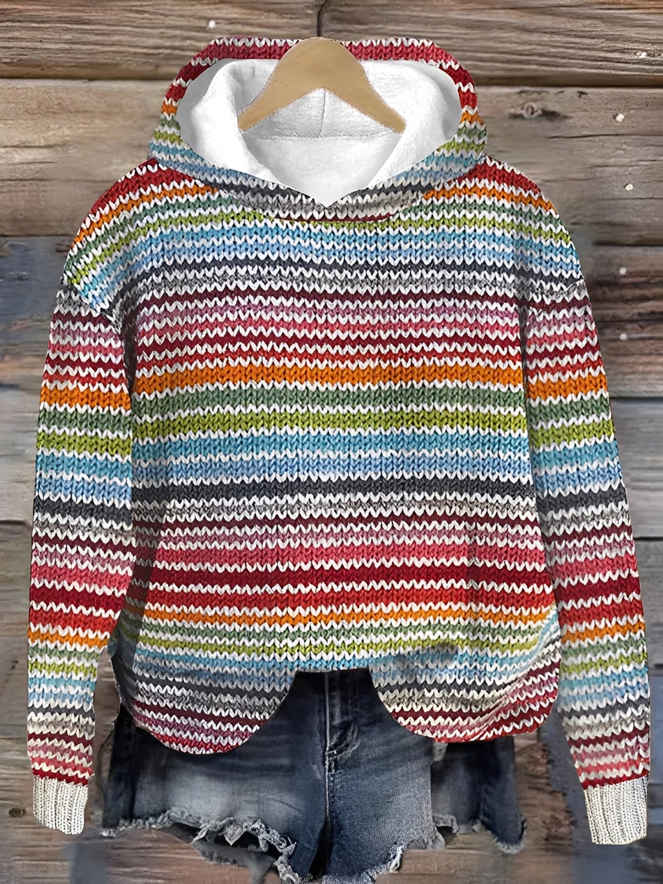 Jacalyn - Lässiger, farbenfroher Hoodie für Damen