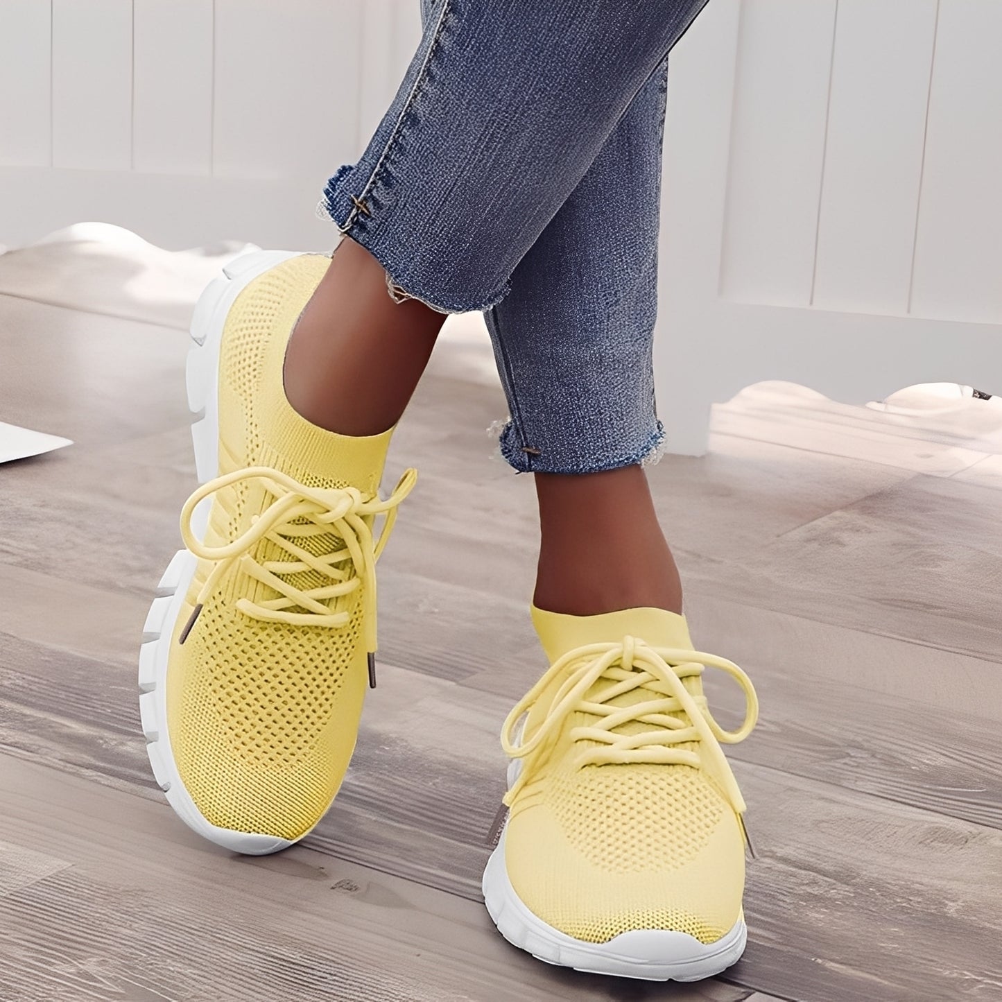 Caroline - Lässige Schuhe aus gewebtem Mesh für Damen